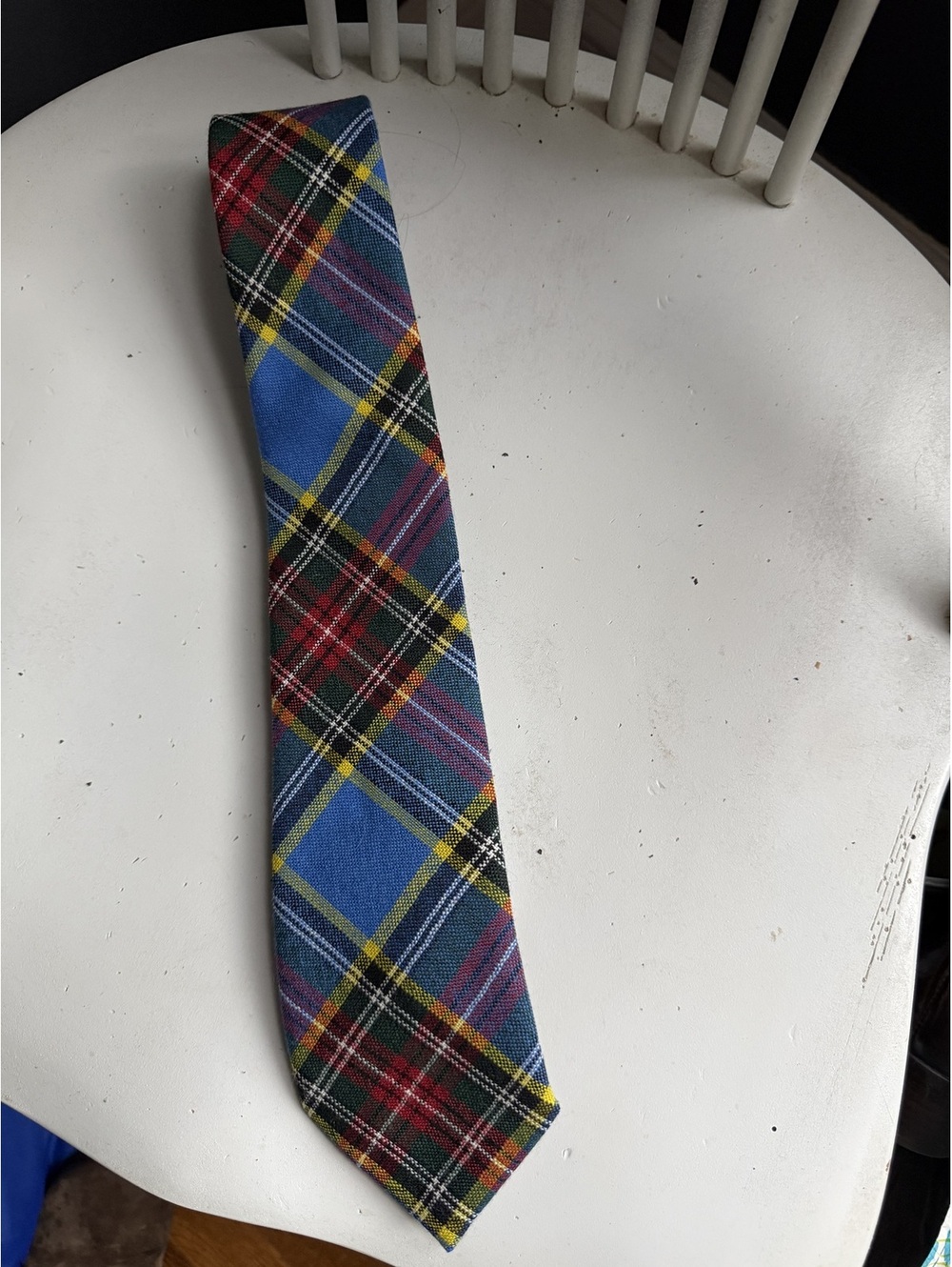 Ingles Buchan Made In Scotland Wool Plaid Tie